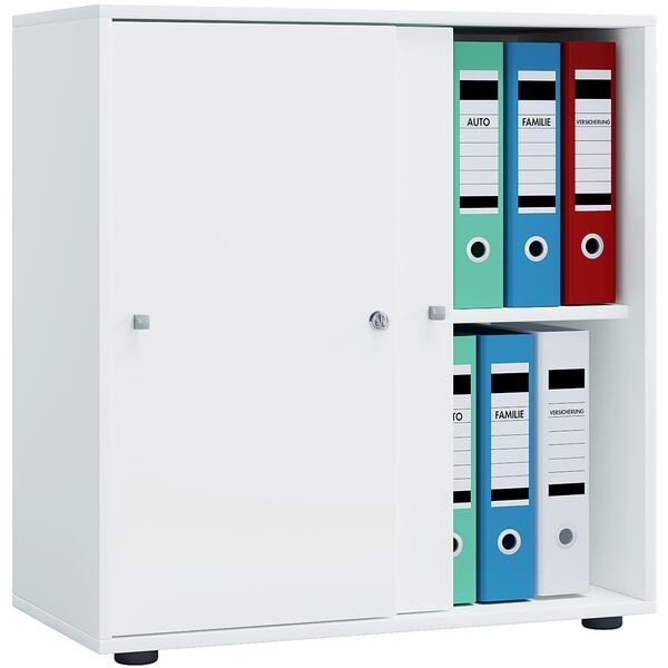 Vcm Schiebetürenschrank »Lona« 2 Oh Breit Weiß, 70x74x37 Cm