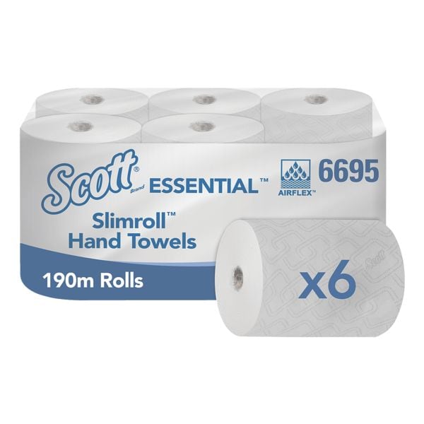 Papierhandtücher »Essential&trade; Slimroll&trade;« Endlosrolle 190 m - 6 Stück