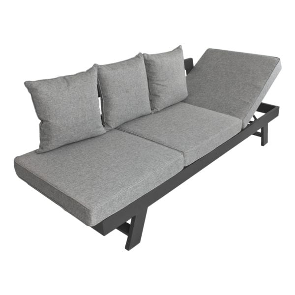 Loungesofa mit aufstellbarer Sitzfläche für 3 Personen »Donna«