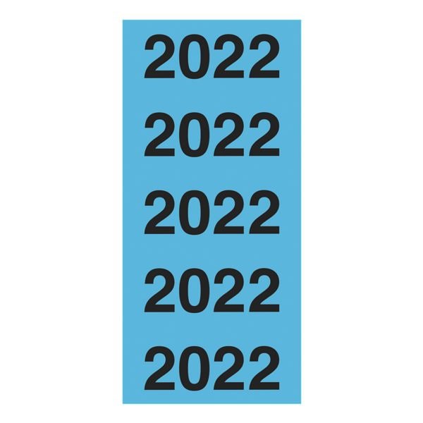 Selbstklebende Inhaltsschilder »Jahreszahlen 2022«