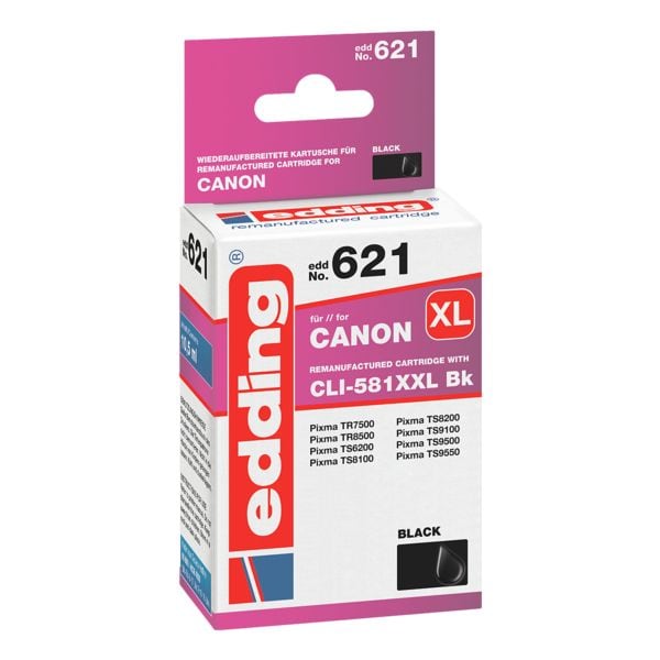 Edding Tintenpatrone ersetzt Canon »CLI-581XXL BK« schwarz