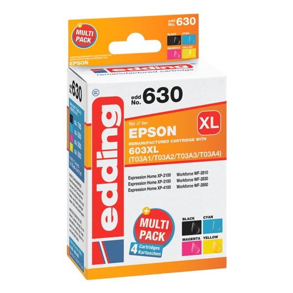 Tintenpatronen-Set ersetzt Epson »603XL BK/CMY«