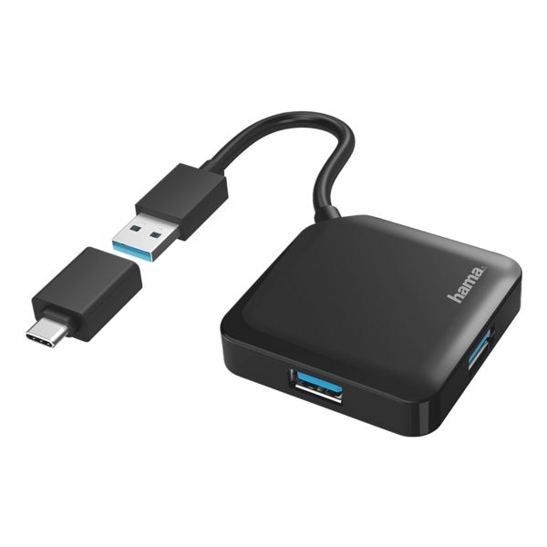 USB-3.2-Hub mit USB-C Adapter, 4 Ports