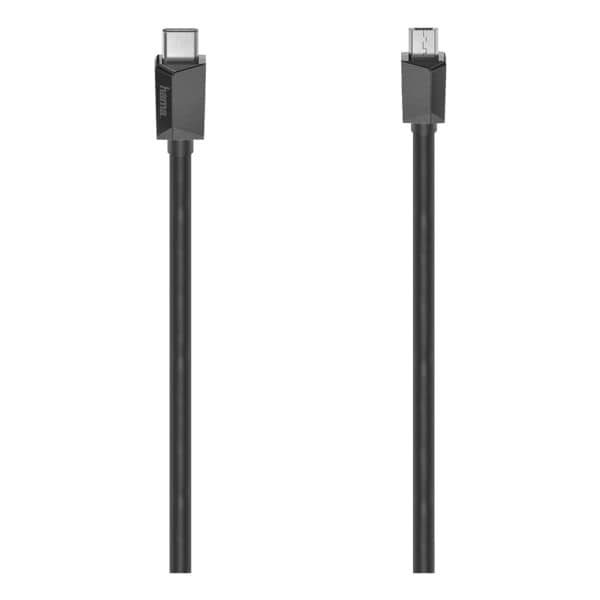 USB-Kabel Typ C/Micro-B-Stecker 0,75 m