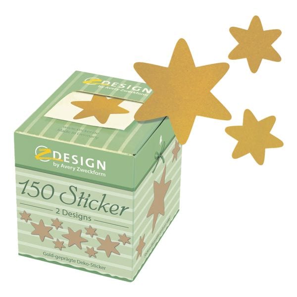 Rollensticker »Goldsterne«