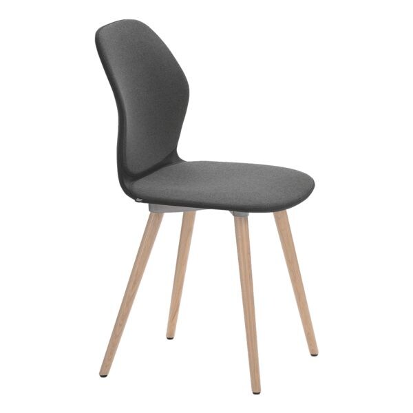 Sedus Besucherstuhl »se:spot« gepolstert Eichengestell natur schwarz, 44.5x45 cm