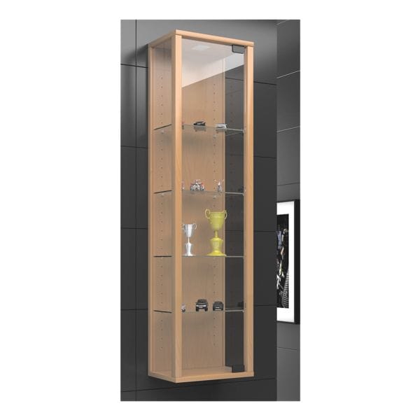 VCM Wandvitrine »Stano Mini LED« braun, 33x115x18 cm