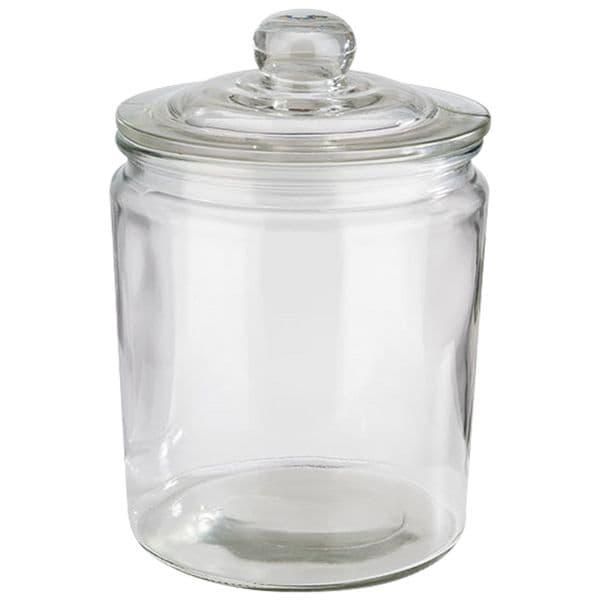 APS Vorratsglas »CLASSIC« mit Glasdeckel grau, 21.5 cm