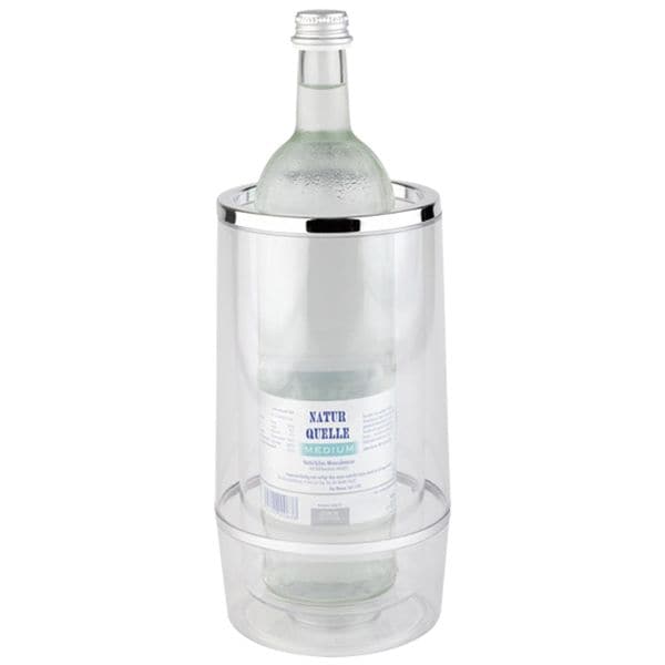 Flaschenkühler »transparent - chrome«