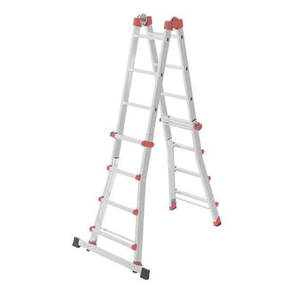 Hailo Teleskopleiter »M80« 4x4 Sprossen silber