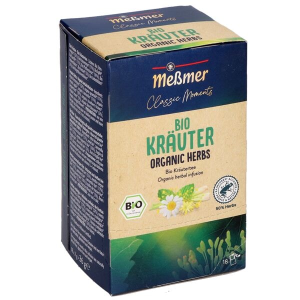 Meßmer Bio-Kräuter-Tee »Classic Moments Bio Kräuter« Tassenportion, kuvertiert, 18er-Pa