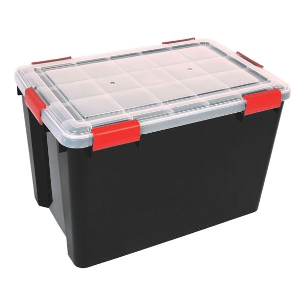 OTTO Office 2er Set Archivboxen »Water Proof« - 70 Liter schwarz, 39x38x59 cm