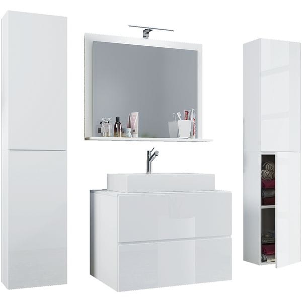 VCM Morgenthaler 5-tlg. Badmöbel-Set »Lendas XL« 80 cm weiß