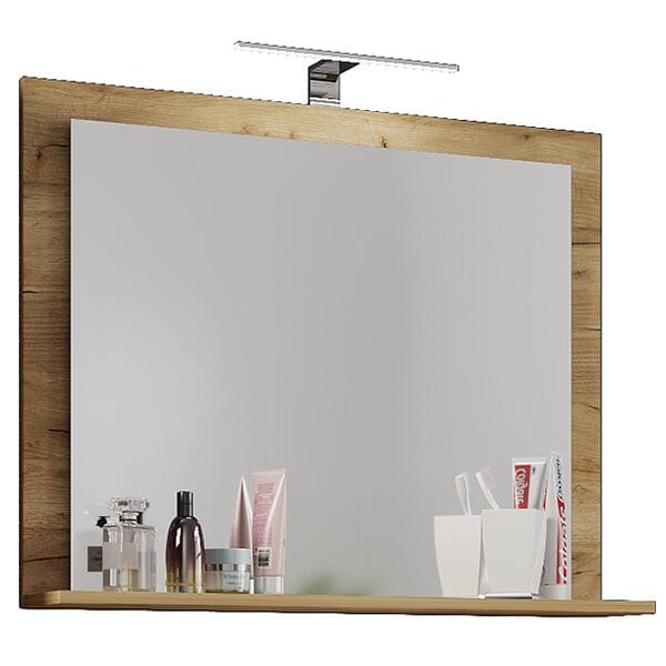 Vcm Morgenthaler Spiegel »Vcb 10 Maxi« 80 Cm Braun, 80x55x17 Cm