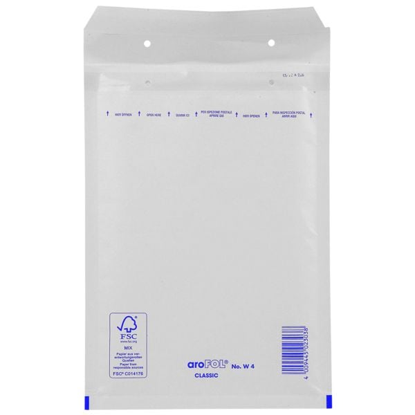 VP 100er-Pack aroFOL CLASSIC Luftpolsterversandtaschen für DIN A5 grau, 20x27.5 cm