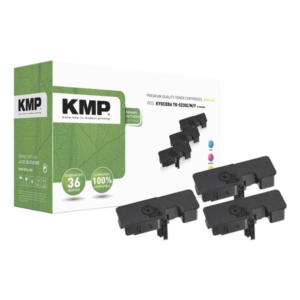 KMP Toner-Set ersetzt Kyocera »TK-5230« blau