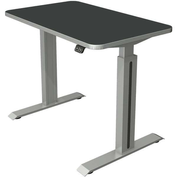 Kerkmann Steh-Sitz-Schreibtisch »Move 1 Style« 100 x 60 cm elektrisch höhenverstellbar grau, 100x123x60 cm