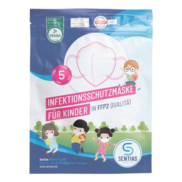 5er-Pack Infektionsschutzmaske für Kinder Typ FFP2