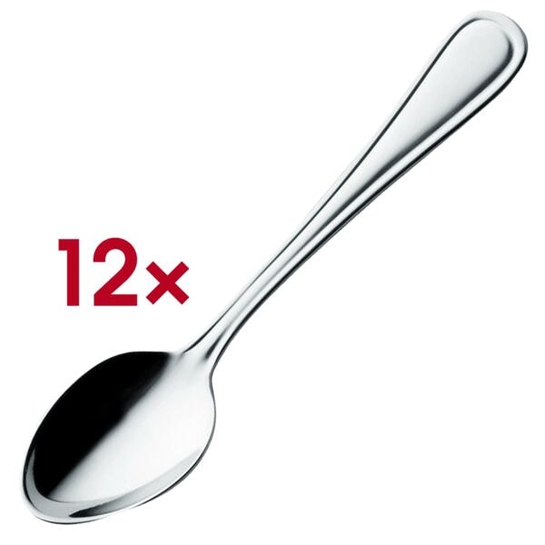 Solex 12er Pack Kaffee-/Teelöffel »Selina« silber - Edelstahl