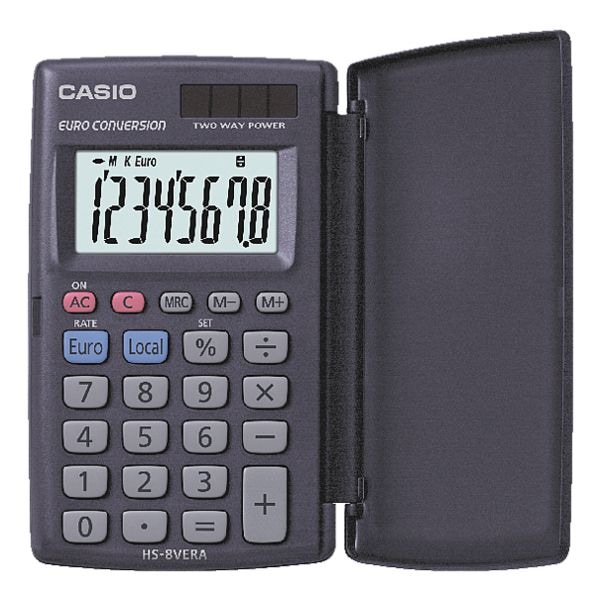CASIO Taschenrechner »HS-8VERA« blau, 6.3x10.4x1 cm