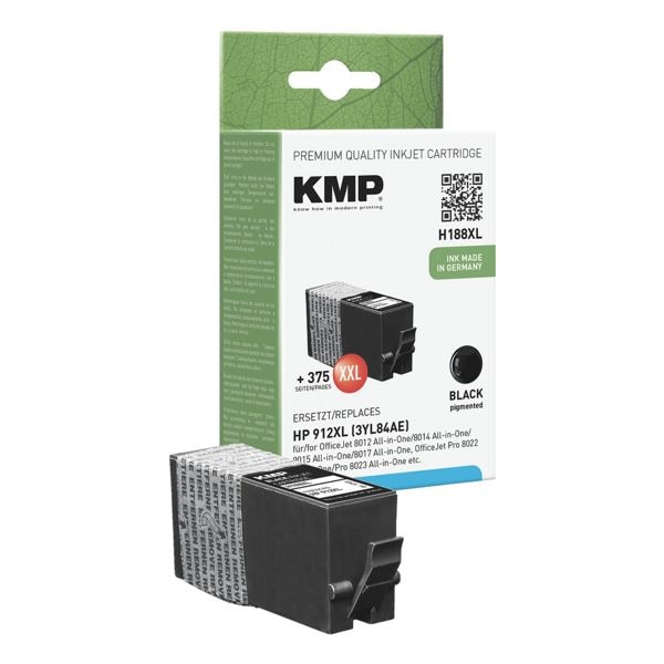 KMP Tintenpatrone ersetzt HP »3YL84AE« Nr. 912 XL schwarz schwarz