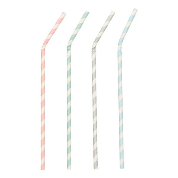100er-Pack Papierstrohhalme »pure Stripes«
