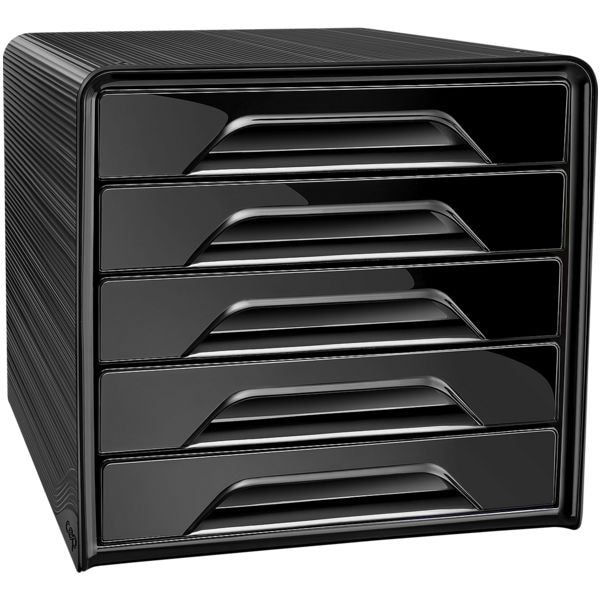 Cep Schubladenbox »Smoove« 5 Schubladen Schwarz, 28.8x27.1x36 Cm