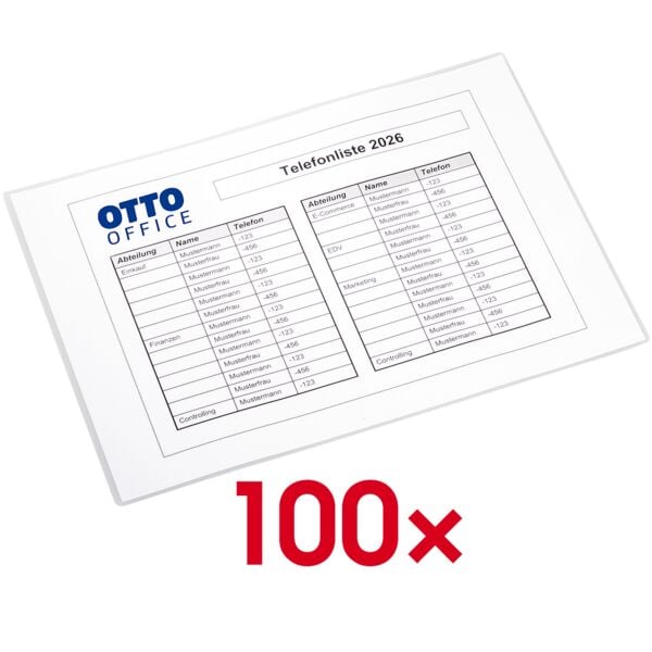 OTTO Office Laminierfolien A4 100 Stück 175 mic »antistatisch« transparent, 21.6x30.3 cm