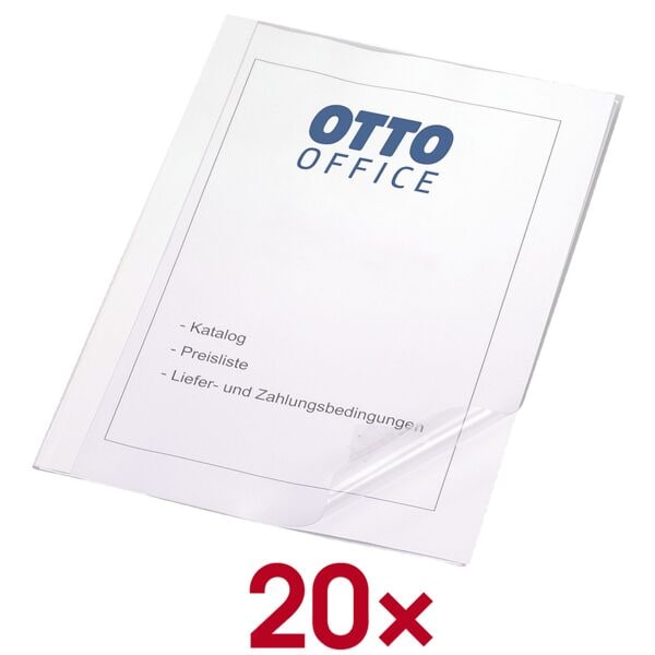 OTTO Office 20 Thermobindemappen bis 60 Blatt weiß, 21.15x29.7 cm