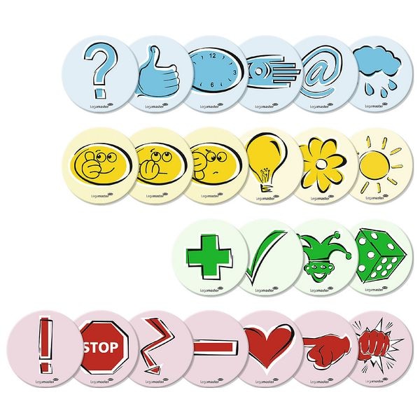 Moderationskarten-Set »Emoticon« 7-257002 - 100 Stück