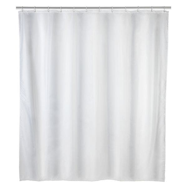 Anti-Schimmel Duschvorhang weiß einfarbig Textil 180 cm x 200 cm