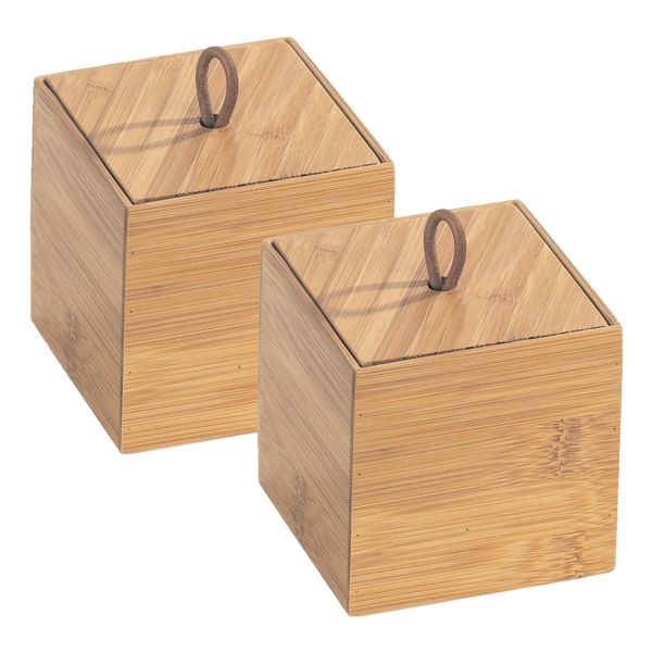 2er-Pack Bambus Box »Terra S« mit Deckel