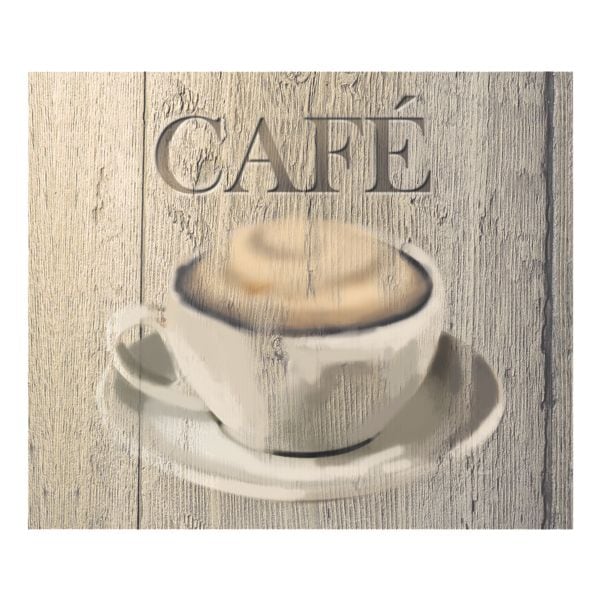 Glasrückwand »Café«
