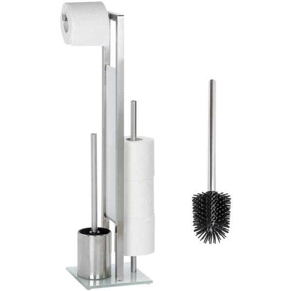 Wenko Stand WC-Garnitur »Rivalta« glänzend weiß, 18x70 cm