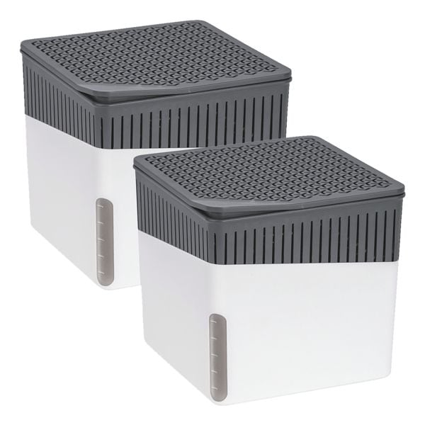 Wenko 2er-Pack Raumentfeuchter »Cube« 500 g weiß