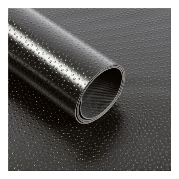PVC-Bodenbelag Dots schwarz 120x50 cm