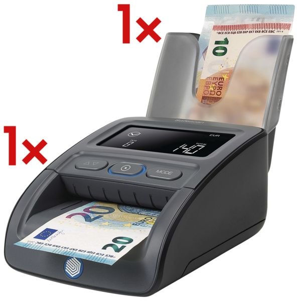 Geldscheinprüfgerät »155-S« inkl. Banknotenstapler »RS-100«