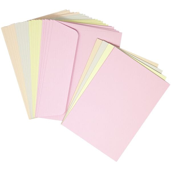 20 farbige C6 Briefumschläge mit Karten »Pollen Sweet« 110 x 155 mm