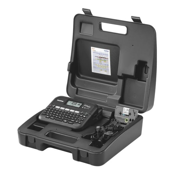 Brother Beschriftungsgerät »PT-D460BTVP« mit Transportkoffer schwarz, 18.7x7.2x17.8 cm