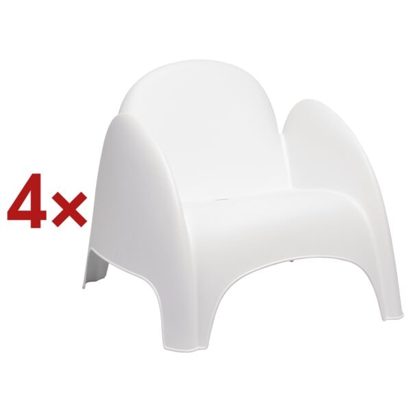 Paperflow 4er-Pack Sessel »Dumbo« weiß, 37 cm