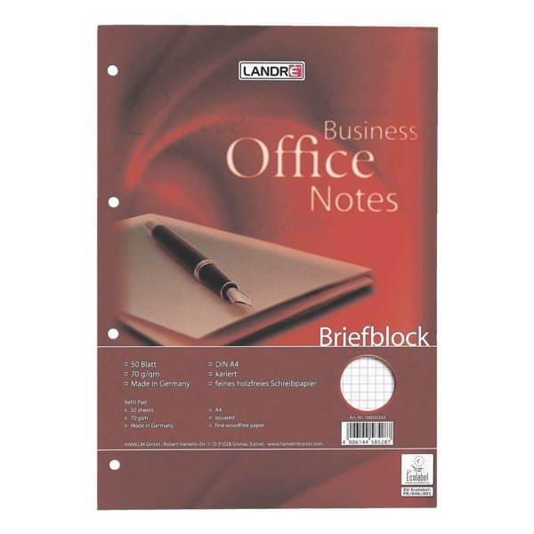 Briefblock A4 »Business Office Notes«