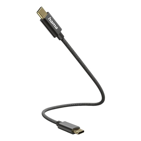 Ladekabel USB-C auf USB-C 0,2 m schwarz