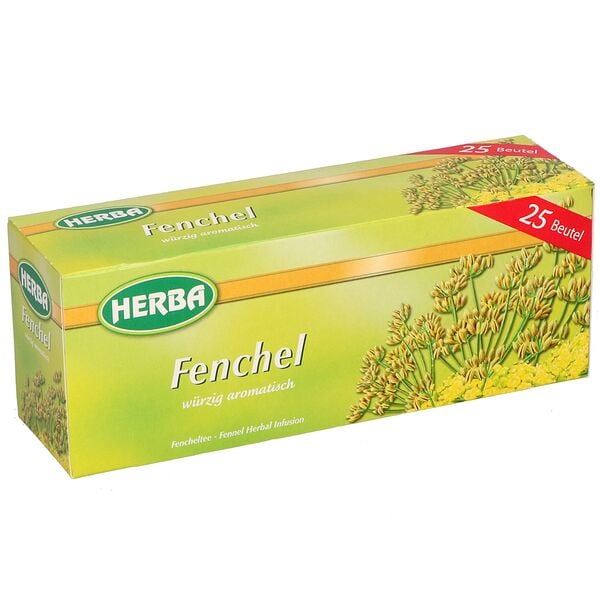 Herba Kräutertee Fenchel Tassenportion, 25 Stück