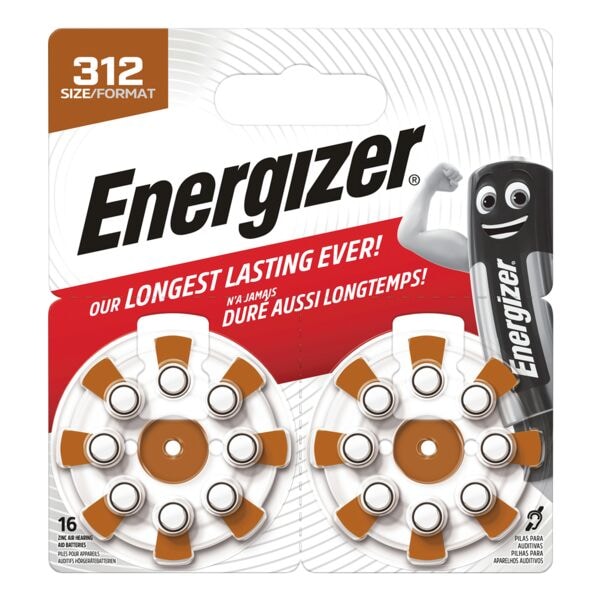 Energizer 16er-Pack Hörgeräte-Batterie »312«