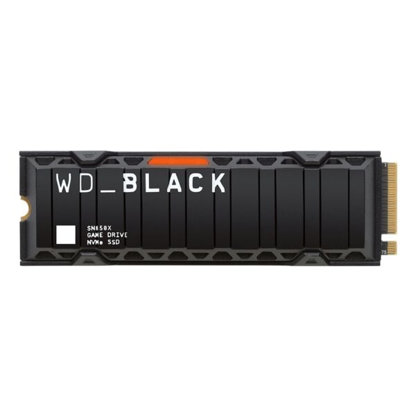 Western Digital Interne SSD-Festplatte »WD_BLACK SN850X NVMe« 1 TB mit Kühlkörper schwarz, 2.34x0.2x8 cm