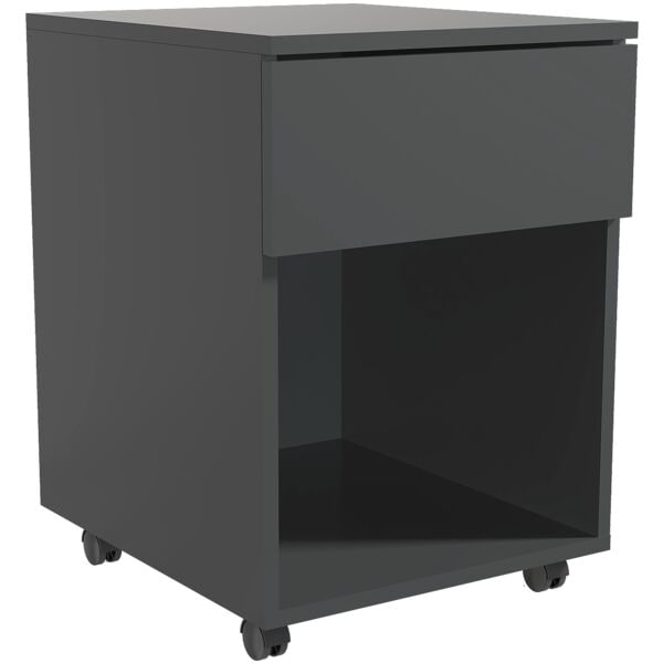 Vcm Rollcontainer »Dalosa« 1 Schublade 45 Cm Tief Grau, 39x55x45 Cm