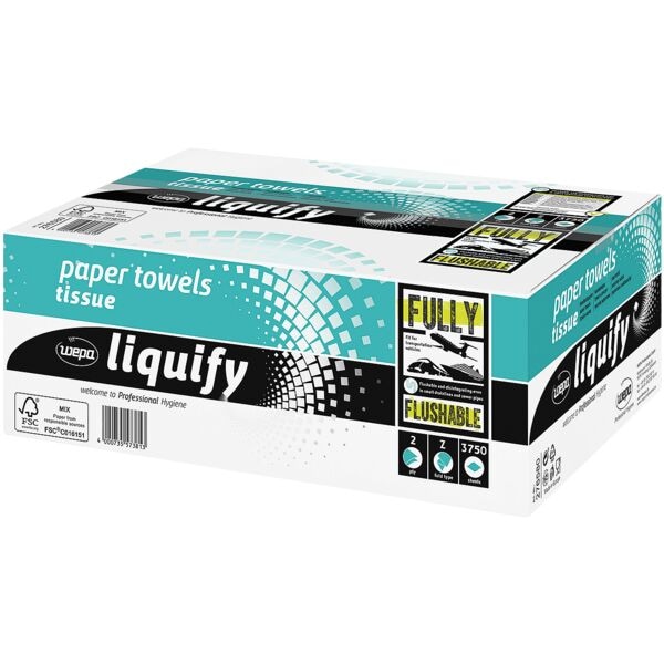 wepa Papierhandtücher »liquify« weiß, 20.6 cm