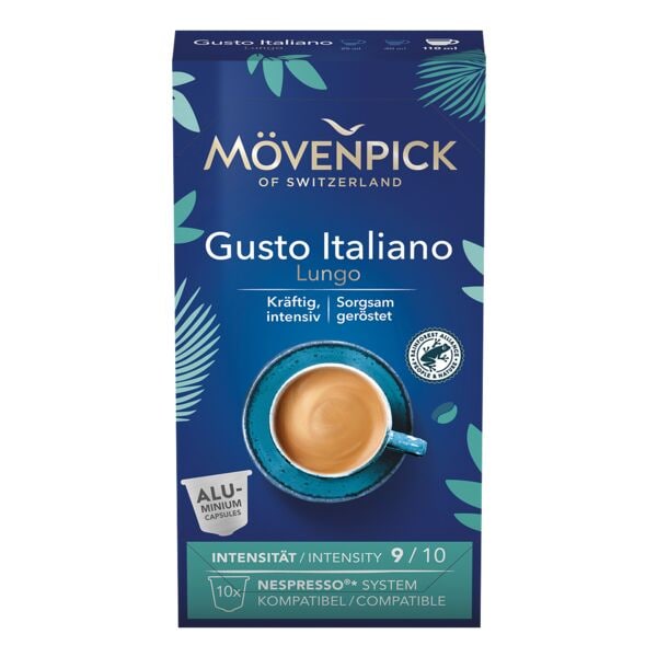 Mövenpick 10er-Pack Nespresso-Kapseln »Gusto Italiano Lungo«