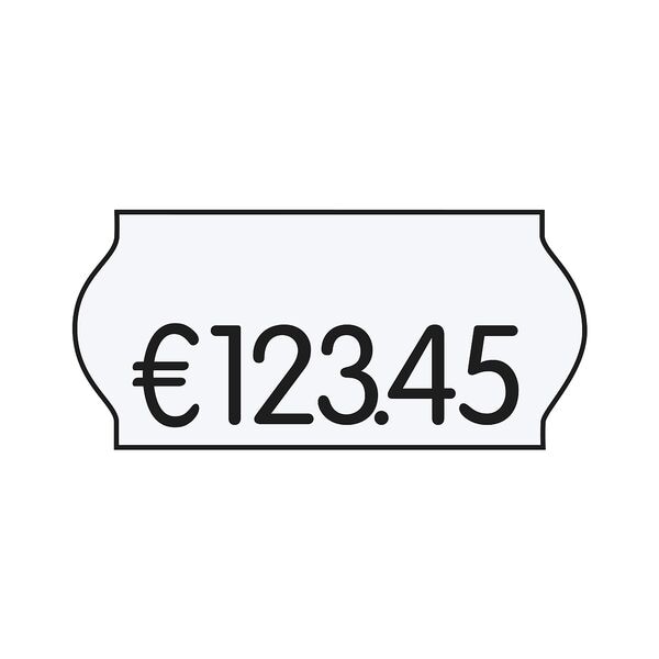 CreenLine 36er-Pack Preisauszeichnungsetiketten 26 x 12 mm weiß permanent (je 1500 Stück)