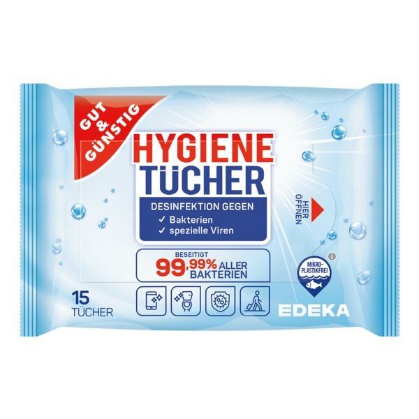 Gut und Günstig Hygiene Tücher 15 Tücher